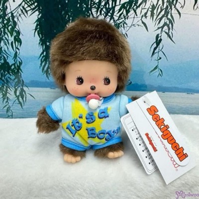 203840 Monchhichi Baby Bebichhichi S Size Romper It is a Boy ~ NEW ~ 203840 Monchhichi Baby Bebichhichi S Size Romper It is a Boy ~ NEW ~