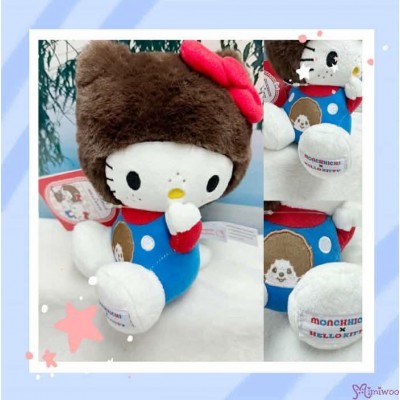 205042 Monchhichi x Hello Kitty S Size Sitting Plush ~ Hello Kitty 205042 Monchhichi x Hello Kitty S Size Sitting Plush ~ Hello Kitty