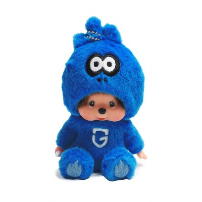 25-O-0012 Japan J-League Soccer Club GAMBA OSAKA x Monchhichi 13cm Keychain Mascot 25-O-0012 Japan J-League Soccer Club GAMBA OSAKA x Monchhichi 13cm Keychain Mascot