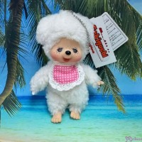 263073 Monchhichi Friend Mascot 14cm Keychain - Sheep - 263073 Monchhichi Friend Mascot 14cm Keychain - Sheep -