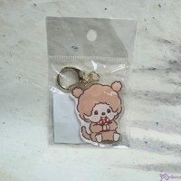 602918 Color Monchhichi 6cm Acrylic Keychain Mascot - Brown Girl 602918 Color Monchhichi 6cm Acrylic Keychain Mascot - Brown Girl