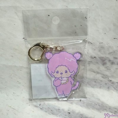 602932 Color Monchhichi 6cm Acrylic Keychain Mascot - Pink 602932 Color Monchhichi 6cm Acrylic Keychain Mascot - Pink