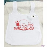 745752 Burger Monchhichi 58 x 40cm Eco Bag WHITE (Can be Folded) ~ NEW ~ 745752 Burger Monchhichi 58 x 40cm Eco Bag WHITE (Can be Folded) ~ NEW ~