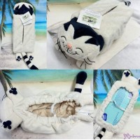 8015 Jacob Cat Plush Tissue Paper Case Cover ~ RARE ~ 8015 Jacob Cat Plush Tissue Paper Case Cover ~ RARE ~