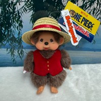 206063 Monchhichi x ONE PIECE Mascot Plush Keychain S2 Luffy 206063 Monchhichi x ONE PIECE Mascot Plush Keychain S2 Luffy