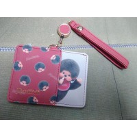 54231 Monchhichi Passcase Card Case with Strap RED ~ NEW ~ 54231 Monchhichi Passcase Card Case with Strap RED ~ NEW ~