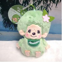 58397 Monchhichi Coin Bag Plush Pouch Mascot ~ Matcha Green Tea Boy 58397 Monchhichi Coin Bag Plush Pouch Mascot ~ Matcha Green Tea Boy
