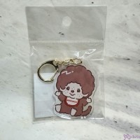 602901 Color Monchhichi 6cm Acrylic Keychain Mascot - Brown Boy 602901 Color Monchhichi 6cm Acrylic Keychain Mascot - Brown Boy