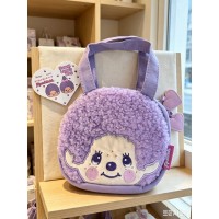 739330 Monchhichi Hand Bag Round Handbag Purple 739330 Monchhichi Hand Bag Round Handbag Purple