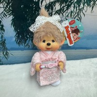 755349 Monchhichi Girl 13cm Keychain Mascot - Kimono Pink 755349 Monchhichi Girl 13cm Keychain Mascot - Kimono Pink