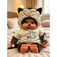 759570 OLD Version Monchhichi XL Size 55cm Plush Jacob Cat ~ RARE ~ 759570 OLD Version Monchhichi XL Size 55cm Plush Jacob Cat ~ RARE ~