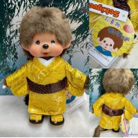 791491 Monchhichi S Size Hard Body Gold Kimono Boy ~ Japan Limited ~ LAST 791491 Monchhichi S Size Hard Body Gold Kimono Boy ~ Japan Limited ~ LAST
