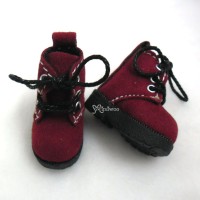 1/6 Bjd Neo B Doll Shoes Velvet Boots Red SHP187RED 1/6 Bjd Neo B Doll Shoes Velvet Boots Red SHP187RED